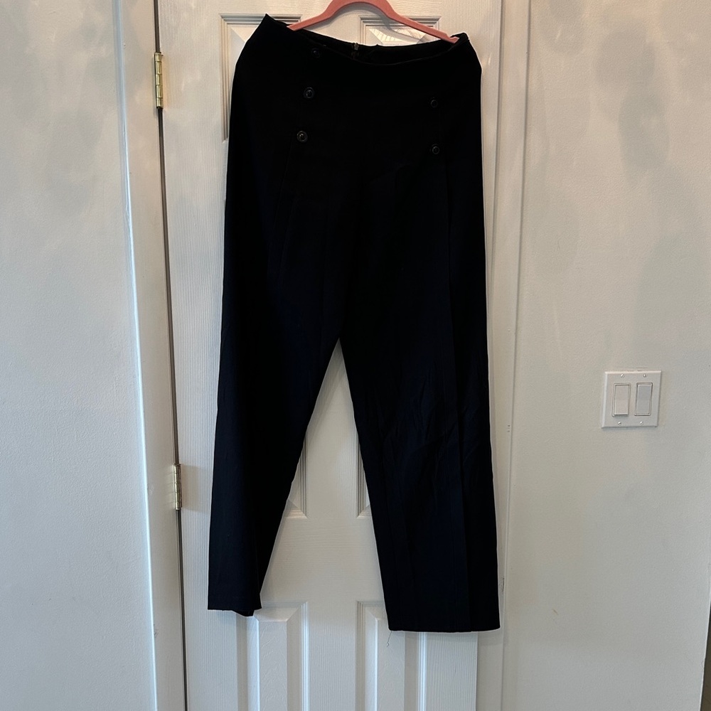 High-Waist Black Women's Trousers